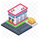Depot Storehouse Commercial Warehouse Icon