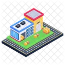 Depot Storehouse Commercial Warehouse Icon