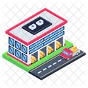 Depot Storehouse Commercial Warehouse Icon