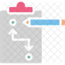 Marketing Planification Schema Icône