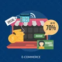 Commercio E Commerce Marketing Icon