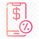 Commission Mobile Phone Percentage Icon