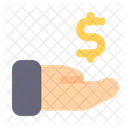 Commission Dollar Hand Icon