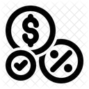 Commissions Discount Percentage Icon