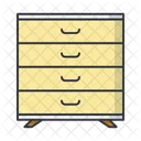 Commode Drawer Furniture Icon