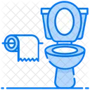 Commode Flush Toilet Seat Icon