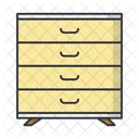 Commode Drawer Furniture Icon