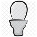 Commode Flush Toilet Seat Icon