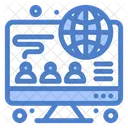 Communicate Online  Icon