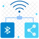 Communication Bluetooth Share Icon