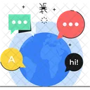 Language Learning Connect World Connection Icon