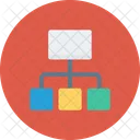 Communication Network Orgchart Icon