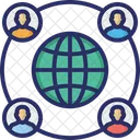 Communication Global Global Network Icon