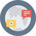 Communication Global Chat Icon