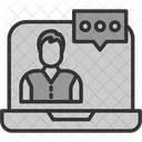 Communication Lecture Online Icon