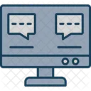 Communication Online Screen Icon