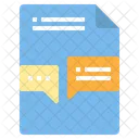 File Customer Service Communication Chatting Icon