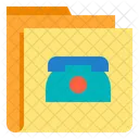 Telephone Folder Communication Folder Icon