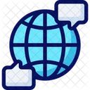 Communication mondiale  Icône