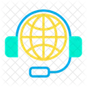 Global Glob Communication Icon