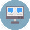 Communication Online Screen Icon