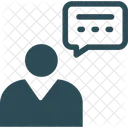 Communication Speech Bubble User Icon