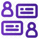 Communication User Discussion Icon