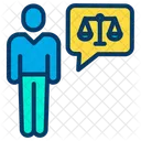 Judge Judgement Law Icon