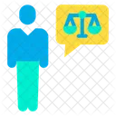 Judge Judgement Law Icon