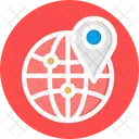 Communication Network Global Network Grid Globe Icon