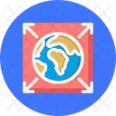 Communication Network Global Network Grid Globe Icon
