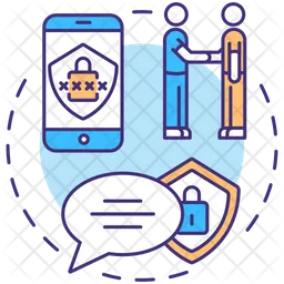 Communication privacy  Icon