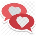 Romantique Discuter Parler Icon