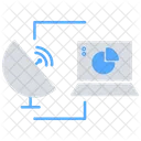 Communication Par Satellite Telediffusion Diffusion Icône