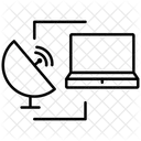 Communication Par Satellite Telediffusion Diffusion Icône
