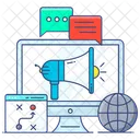 Communication Strategy Marketing Campaign Online Marketing Icon