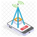 携帯電話、ネットワーク、スマートフォン アイコン