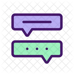 Communication with chat bot  Icon