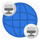 Communications Network Computer Icon