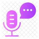 Communications Chat Microphone Icon