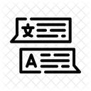 Communications Education Language Icon