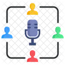 Communications Microphone Team Icon