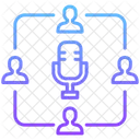 Communications Microphone Team Icon