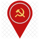 Communism Location Pointer Icon