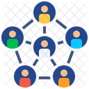 Community-social network-collaboration-connection people-culture-globalization  Icon