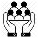 Unterstutzung Der Gemeinschaft Wohltatigkeit Unterstutzung Symbol
