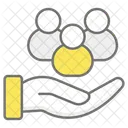 Unterstutzung Der Gemeinschaft Wohltatigkeit Unterstutzung Symbol