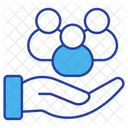 Unterstutzung Der Gemeinschaft Wohltatigkeit Unterstutzung Symbol