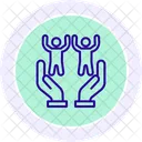 Community Support Line Icon Icon