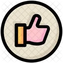 Social Como Pulgar Icono